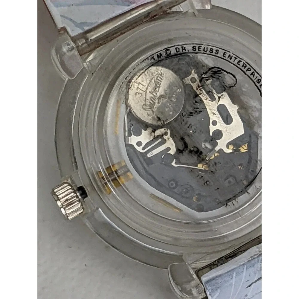 Vintage Dr. Seuss Cat in the Hat Watch Authentic T ick Tock Time Tickers - Picture 7 of 9